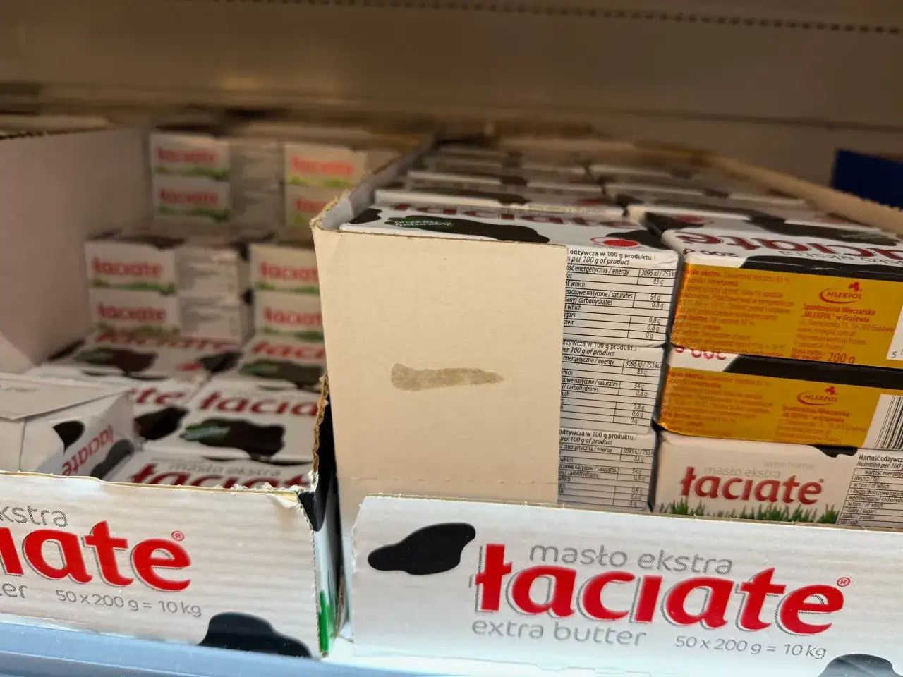 Mrożenie masła zapasy